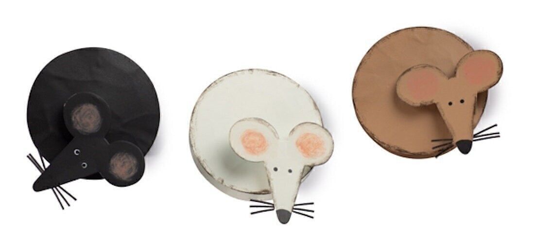 Klipper Maus 3 sort. 8 cm VE 12