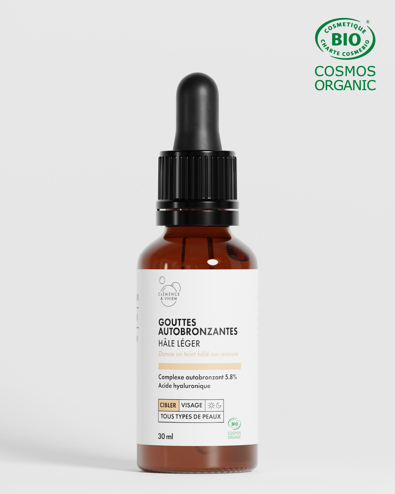 Light tan self-tanning drops