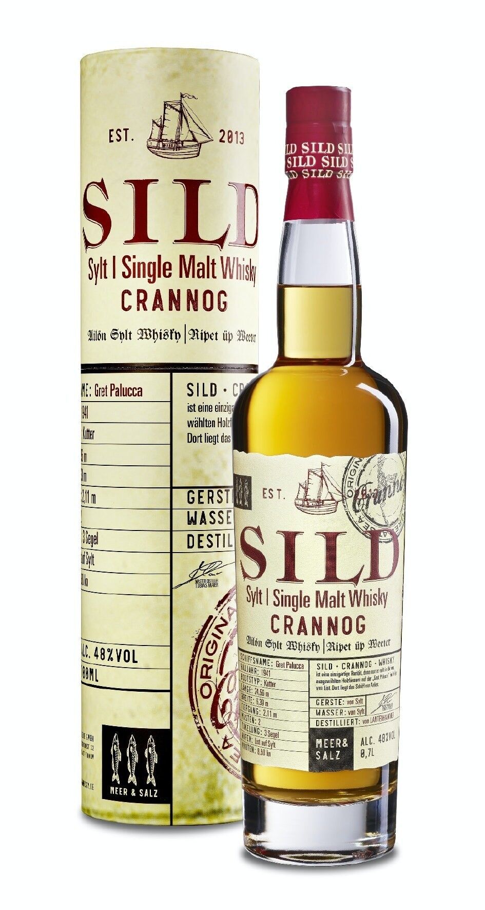 SILD Single Malt Whisky CRANNOG 48% 0.7ltr.