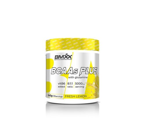 BCAA's PLUS 8:1:1 – with Glutamine and Vitamin B6 – 240g