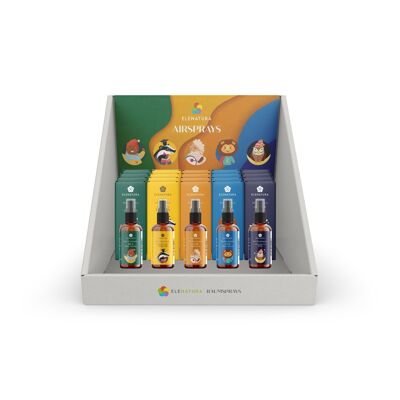 Display children's fragrances organic room sprays