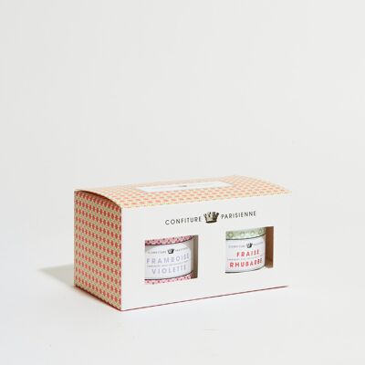 Box 2 x 100G Violet Raspberry - Strawberry Rhubarb