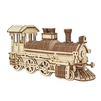Kit de construction Locomotive en bois 2