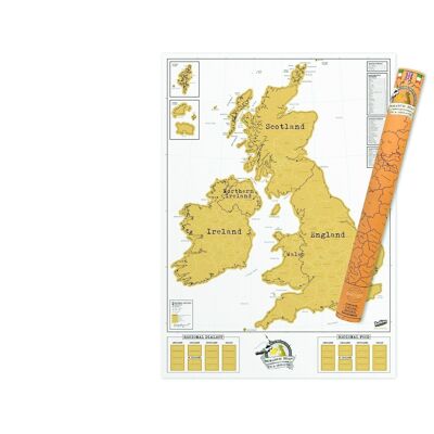 British Isles Scratch Map