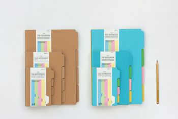 SET DE 4 CARNETS À ONGLETS COLORÉS 2