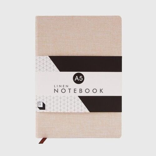 Linen Notebook Stone