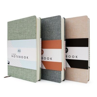 Linen Notebook Moss