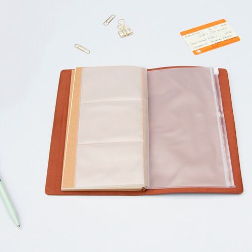Faux Leather Notebooks Brown