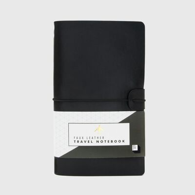 Faux Leather Notebooks Black