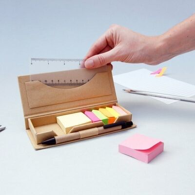 MEMO PAD UND RULER SET