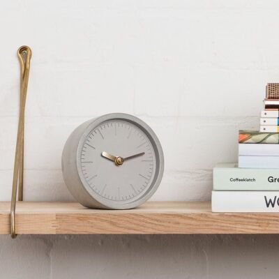 Concrete Clock Grey