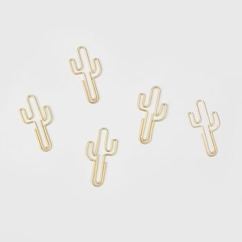 Trombones amusants 5 cactus dorés 3