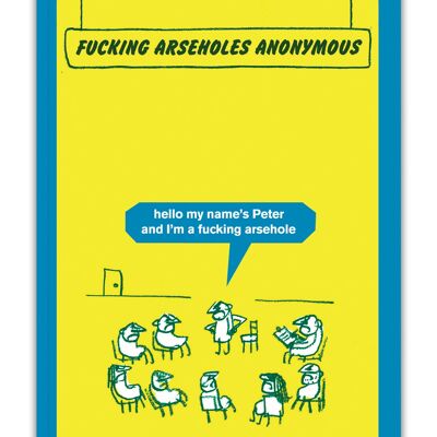 Arseholes Anonymous A6 Notebook