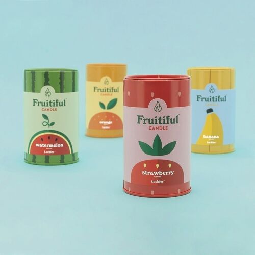 Fruit candles strawberry