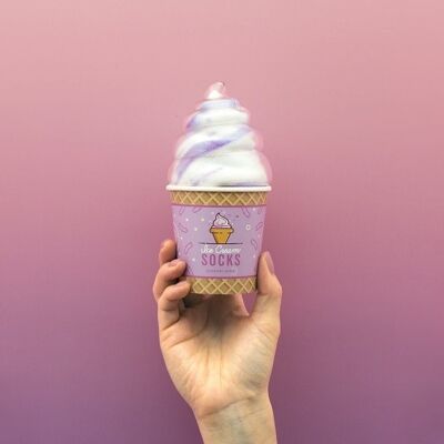 Ice cream socks blueberry ripple