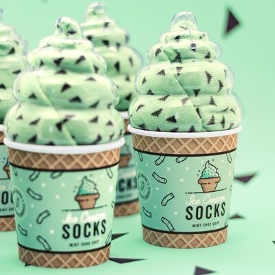 Ice cream socks mint choc chip