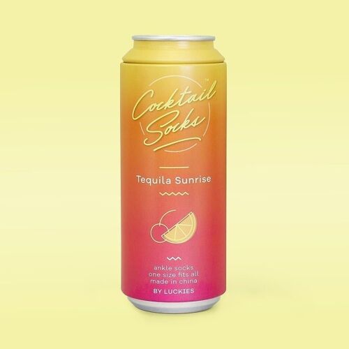 Cocktail socks - tequila sunrise