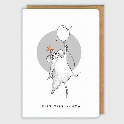 Birthday | Greeting card 'Little mouse'