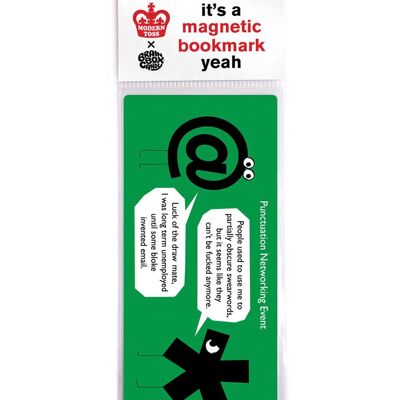 Punctuation Partially Obscure Magnetic Bookmark