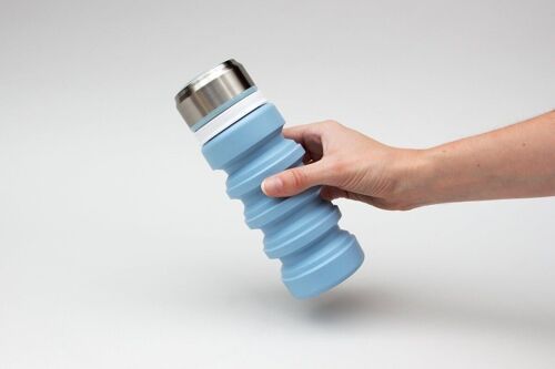 Blue Collapsible Water Bottle