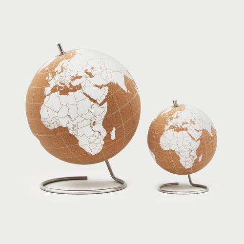 Large White Cork Globe