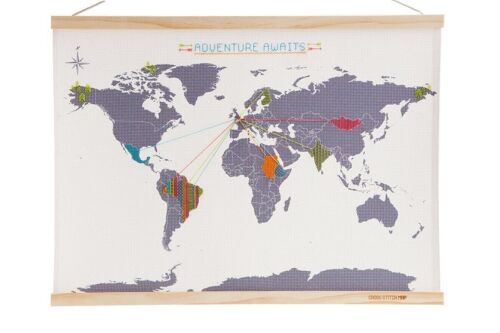 Large Cross Stitch Map