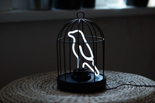 Neon Bird In A Cage
