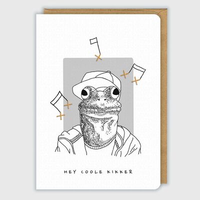 Geburtstag | Grußkarte 'Cooler Frosch'