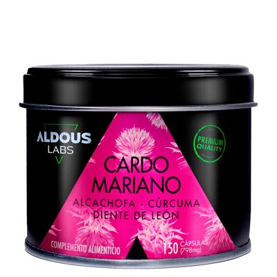 Cardo mariano con carciofo, curcuma, tarassaco e desmodium Aldous Labs | 150 capsule