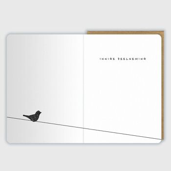 Bonne chance | Carte funéraire 'Oiseaux' 2