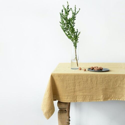 Honey Linen Tablecloth