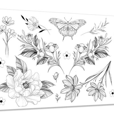 Die Blumenfee Temporäres Tattoo