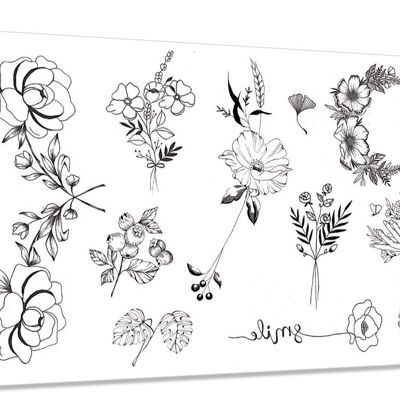 Blooming day temporary tattoo