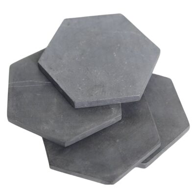 Marble Coasters Set of 4/8 Handmade INAI (Grey)