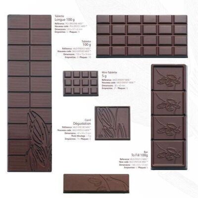 CACAO BARRY - MOULE_COLIS N°40_MINI TABLETTES 5 G