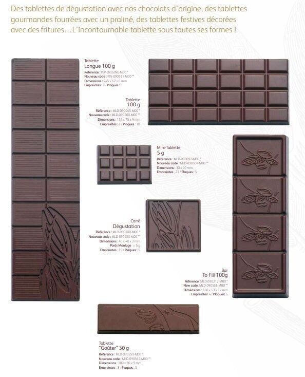 CACAO BARRY - MOULD_PACKAGE N°131_TABLET 100 Gr A FOURRER II
