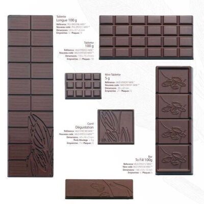 CACAO BARRY - MOULD_PACKAGE N°168_TABLETTE GOUTER 30 G
