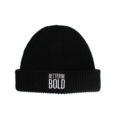 Beanie BETTER BE BOLD - black | Perfect gift for men this Christmas