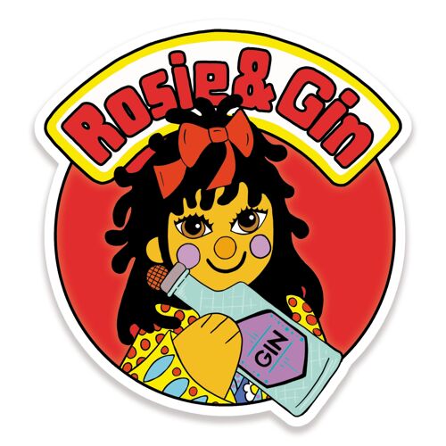 Rosie & Gin Vinyl Sticker