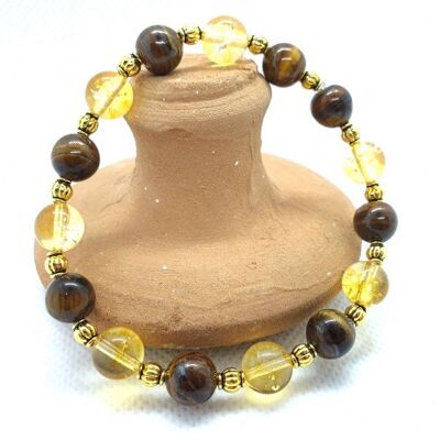 Bracelet glamour_citrine_oeil de tigre