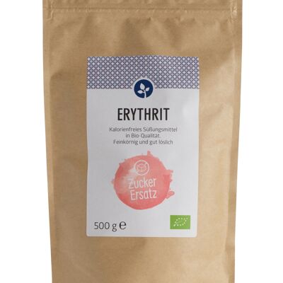 Erythrit, bio 500g | kalorienfreies Süßungsmittel | zahnfreundlich | VEGAN | Zuckerersatz