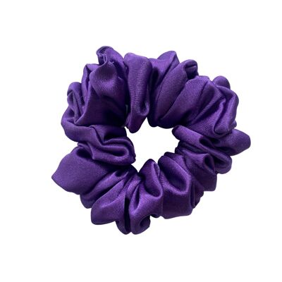 Purple Satin Hair Scrunchie