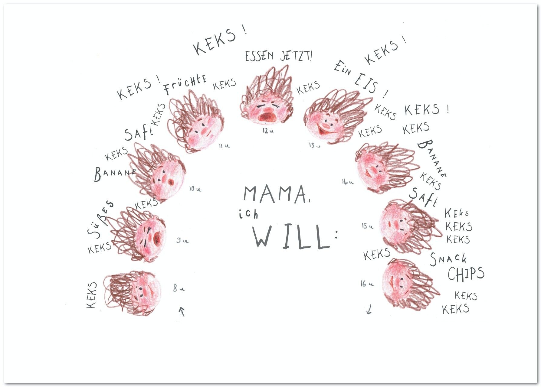 Cartolina "Voglio" - Edizione Thais