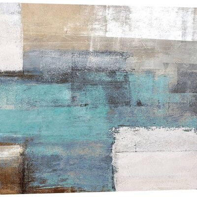 Modern abstract painting, print on canvas: Ruggero Falcone, Endless Sea