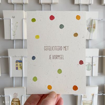 Greeting card - confetti confirmation