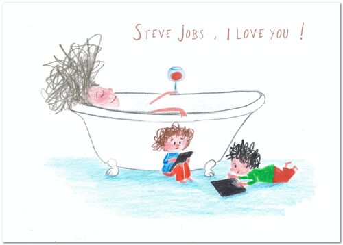 Postkarte "Steve Jobs" - Edition Thais