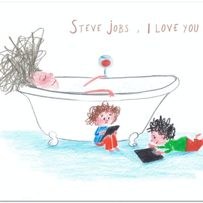 Postcard "Steve Jobs" - Edition Thais