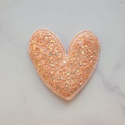 Cinnamon brooch with pink sequins