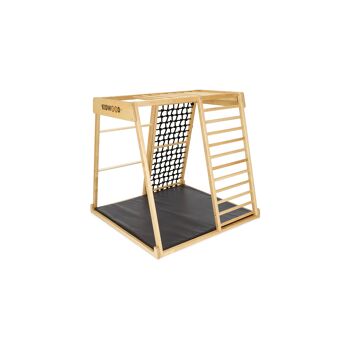 Aire de jeux Kidwood SAIL Black Edition, aire de jeux d'intérieur sur bois 1