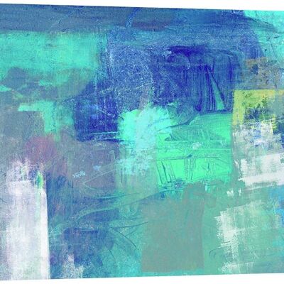 Quadro astratto blu, stampa su tela: Heather Taylor, Azure